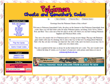Tablet Screenshot of pokemon.cheatcode.org